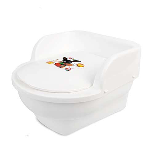 Vasino per bambini - toilette portatile leggera con coperchio - vasino da trono con contenitore rimovibile, Marchio: Bing, Colore: Bianco
