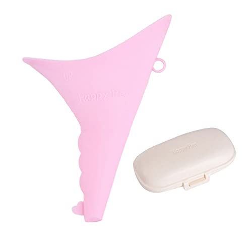 gawnx Orinatoio Femminile Portatile Imbuto in Silicone per Donne in Piedi Fino a Pipì Pieghevole e Riutilizzabile con Scatola, per All'Aperto attività Campeggio Viaggio