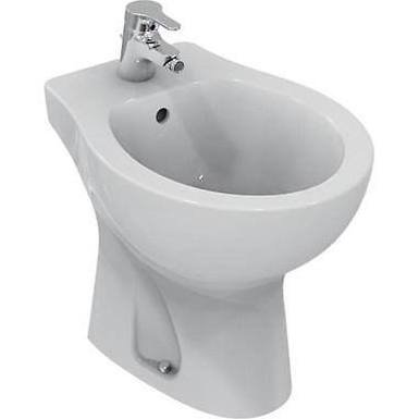 DOLOMITE serie Quarzo E886201 Bidet a terra monoforo finitura bianco europa