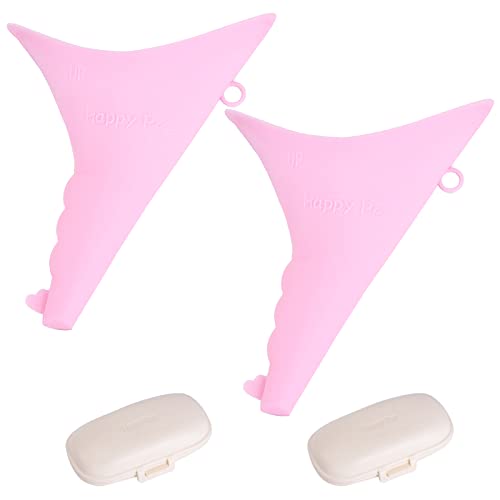 QJFHURB Orinatoio Portatile Imbuto Pipì Donna Femminile Portatile Imbuto in Silicone per Donne in Piedi Fino a Pipì Pieghevole e Riutilizzabile con Scatola, per All'Aperto attività Campeggio Viaggio