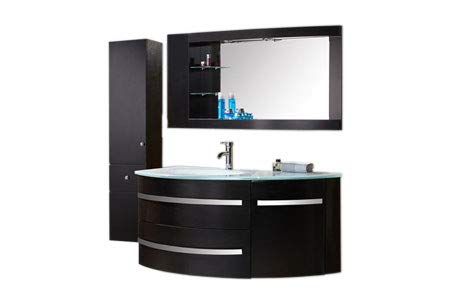 GRAFICA MA.RO SRL MOBILE ARREDO BAGNO ARREDOBAGNO Black Ambassador 120 CM SOSPESO RUBINETTERIA LAVABO