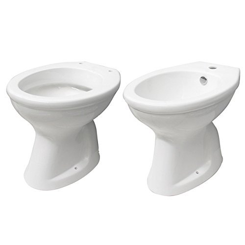 Bagno Italia Sanitari in ceramica vaso wc e bidet con scarico a parete o a terra l