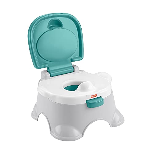 Fisher-Price Vasino 3in1, Diventa Riduttore per wc e Sgabello, per Bambini 12+Mesi, GYP61