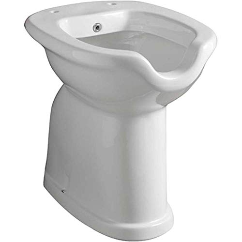 Sanitari Bagno Ceramica VASO / BIDET DISABILI COMPLETO DI EROGATORE Pavimento