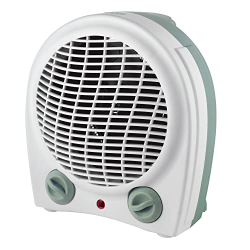 ARDES | ARAM4F09G Termoventilatore a Filo SABO, Stufetta Riscaldante 2 Potenze Eco/comfort, Termostato Temperatura Ambiente, Stufetta Scaldino Portatile con Design Elegante Compatto Finitura Salvia