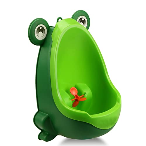 QIANGUANG® Vasini Allenamento portatile Orinatoio Bambino per ragazzi Vasino per bambini Vasino di rana di allenamento (Verde)