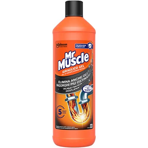 Mr Muscle Idraulico Gel, Disgorgante per Tubi e Scarichi, 1000 ml