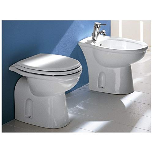 Bagno Italia sanitari in ceramica wc e bidet a terra Rak ceramiche water con scarico a muro o a pavimento