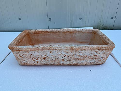 LAVELLO IN CEMENTO, LAVABO, FONTANA, MISURE: 80x40 H20 CM.,VASCA UNICA OCRA