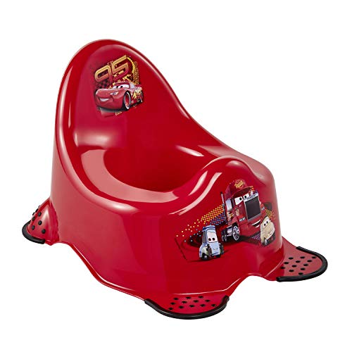 keeeper Vasino, Disney Cars, da 18 Mesi a 3 Anni Circa, Funzione Antiscivolo, Adam, Rosso Ciliegia