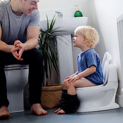 Nuby Dr. Talbot's - My Real Potty - Vasino per bambini con suono di scarico - Addestramento al vasino per bambini - Batterie incluse - Bianco - 18+ mesi