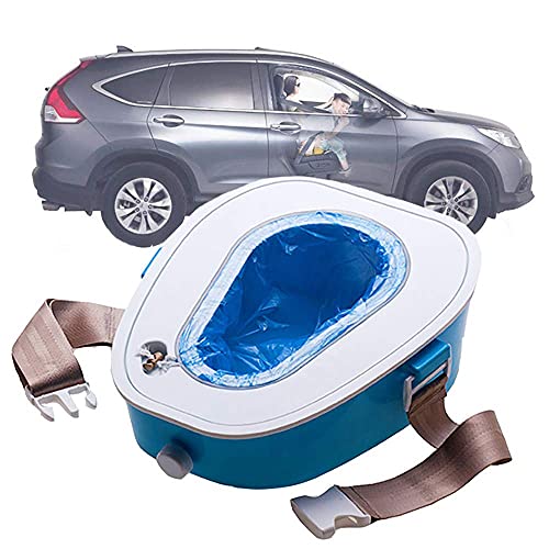 Cushion Portatile per Auto da Campeggio WC Mobile per Orinatoio di Emergenza Vasino per Adulti/Anziano, Adatto per Esterni, Campeggio, Viaggi, Escursioni